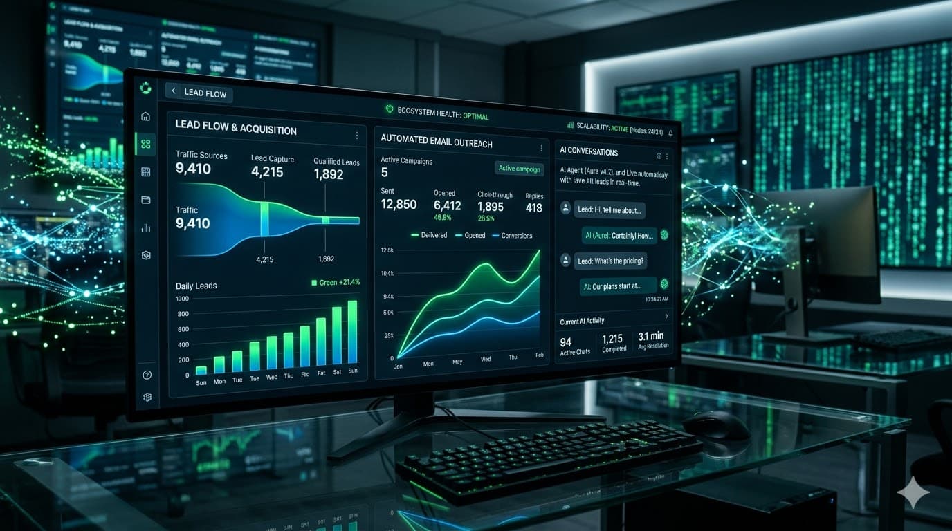 Outcome view of AI lead generation with n8n