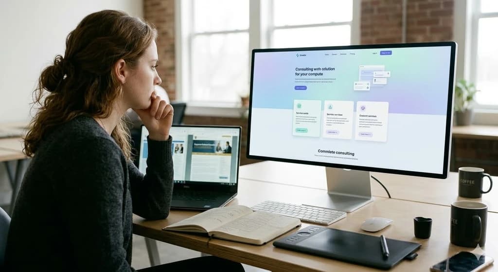 Approach stage of HR consulting website project